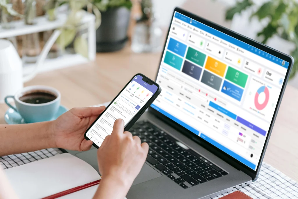 Mobile and desktop finale health user interface